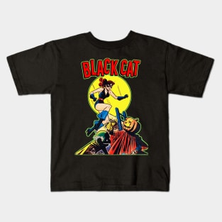 Black Cat Comics! Kids T-Shirt